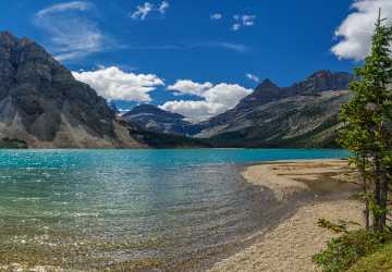 Bow Lake Louise Alberta Canada Panoramic Landscape Photography Stock Image Stock Images - 016855 - 18-08-2015 - 10801x7507 Pixel Bow Lake Louise Alberta Canada Panoramic Landscape Photography Stock Image Stock Images Prints For Sale Mountain Sale Landscape Photography River Modern Wall...